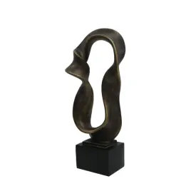 Abstract Small/Large Decor - Dark Brown Finish