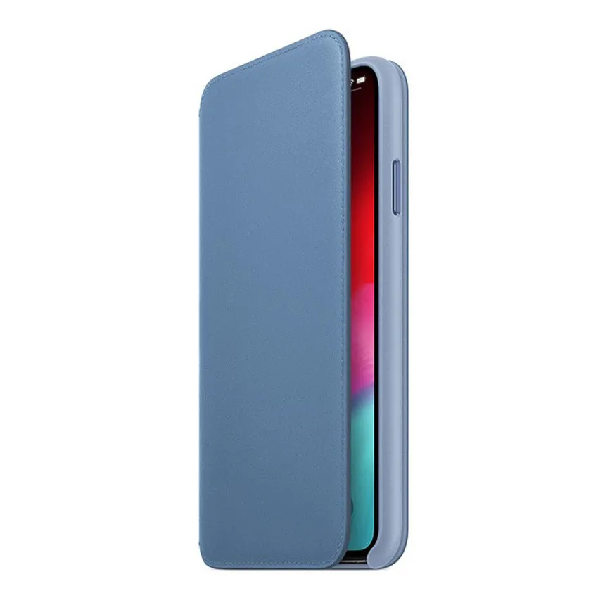Apple iPhone XS Max Leather Folio Case Cornflower Blue