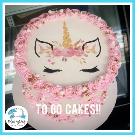 Bashful Unicorn To Go Cake