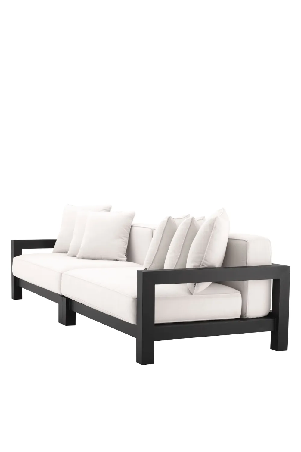 Black Beige Sunbrella Outdoor Sofa | Eichholtz Cap-Antibes