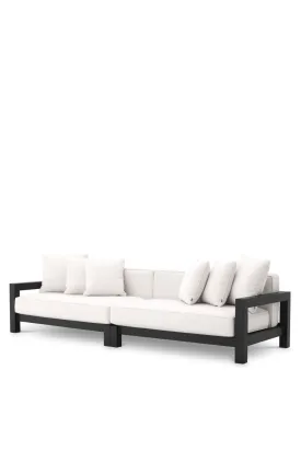 Black Beige Sunbrella Outdoor Sofa | Eichholtz Cap-Antibes