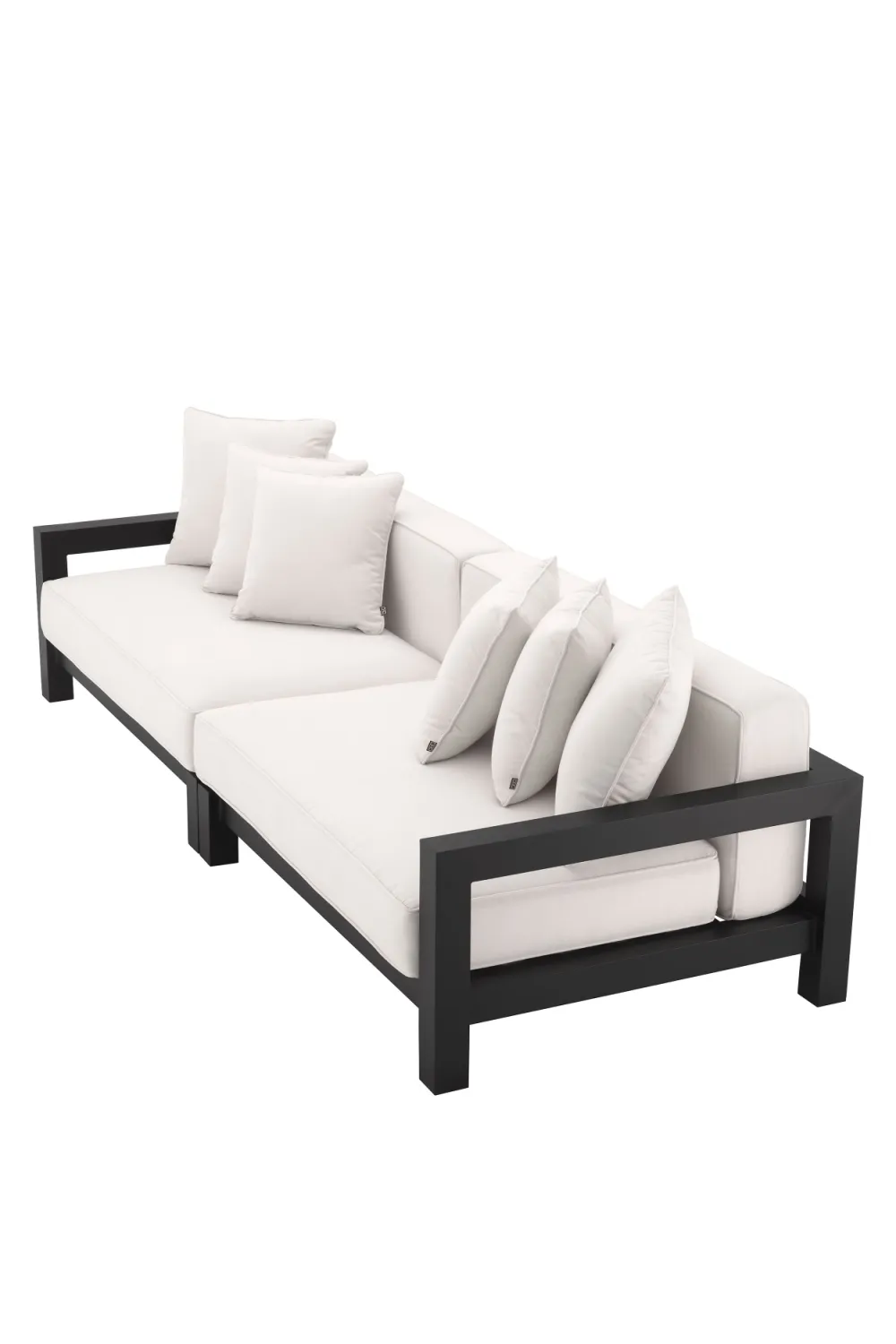 Black Beige Sunbrella Outdoor Sofa | Eichholtz Cap-Antibes