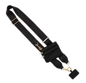 Clip & Go Strap With Pouch - Black