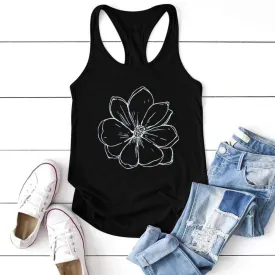 Elegant Flower Tank Top