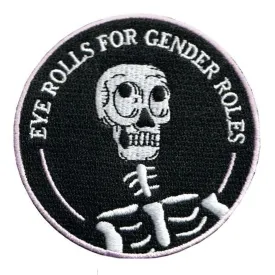 Eye Rolls for Gender Roles | Iron-On Patch