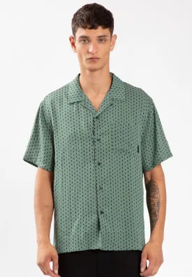 FLECK SHIRT OIL GREEN & BLACK