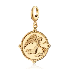 Gold Plated Goddess of Communication Iris Charm