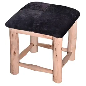 Jaipur Oriental Footstool - Charcoal