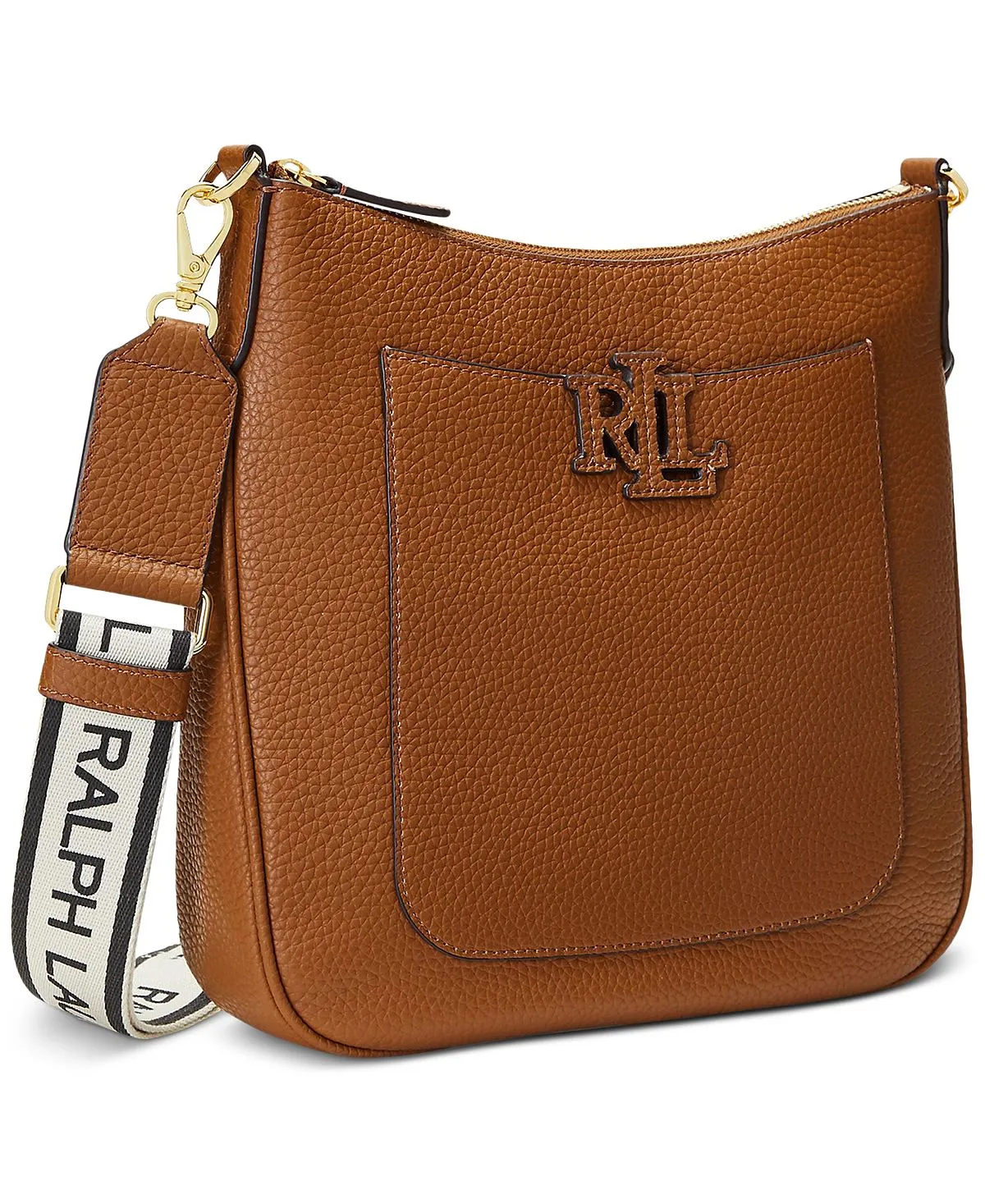 Lauren Ralph Lauren Cameryn Small Pebbled Leather Shoulder Bag