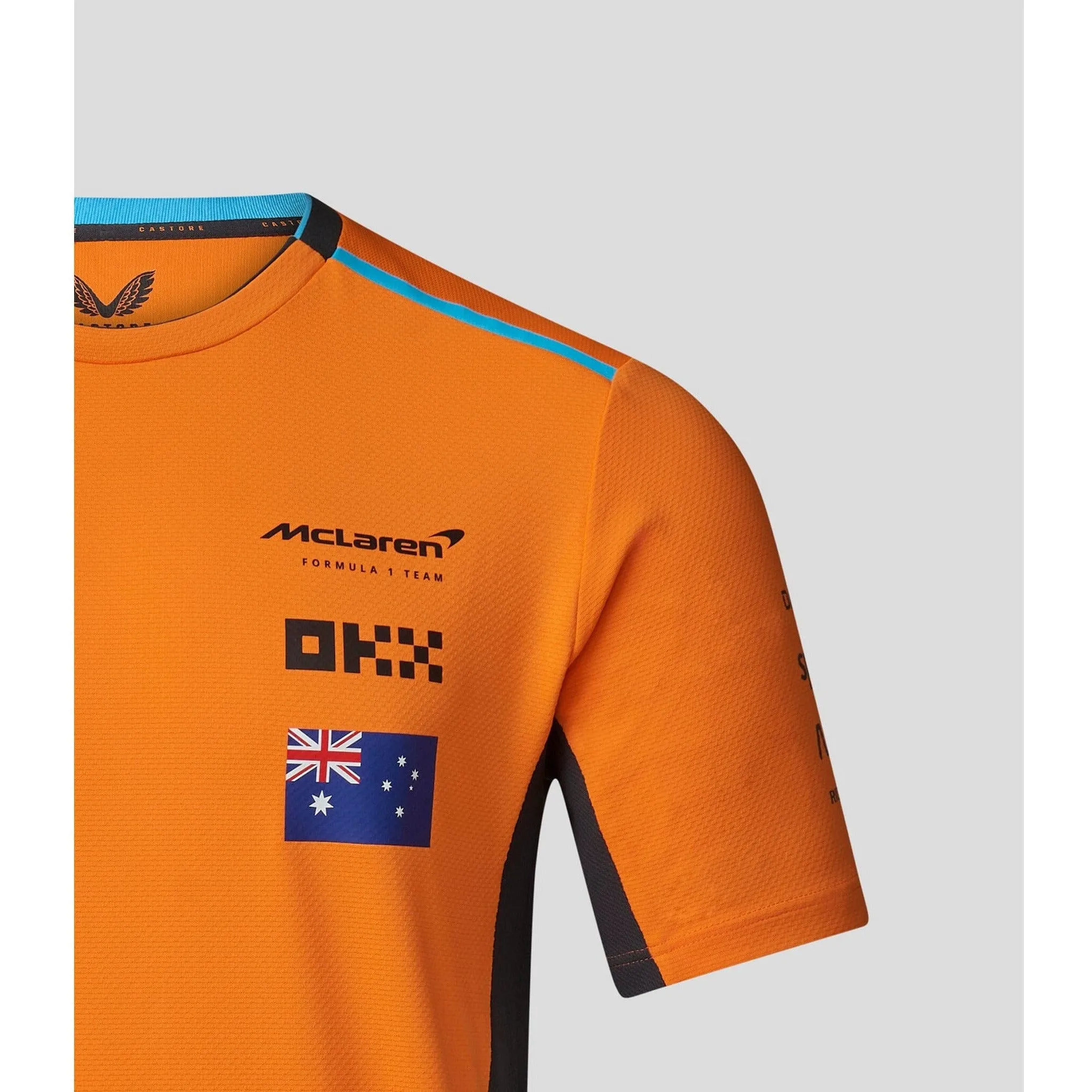 McLaren F1 Men's 2023 Oscar Piastri Team Replica Set Up T-Shirt - Papaya/Phantom