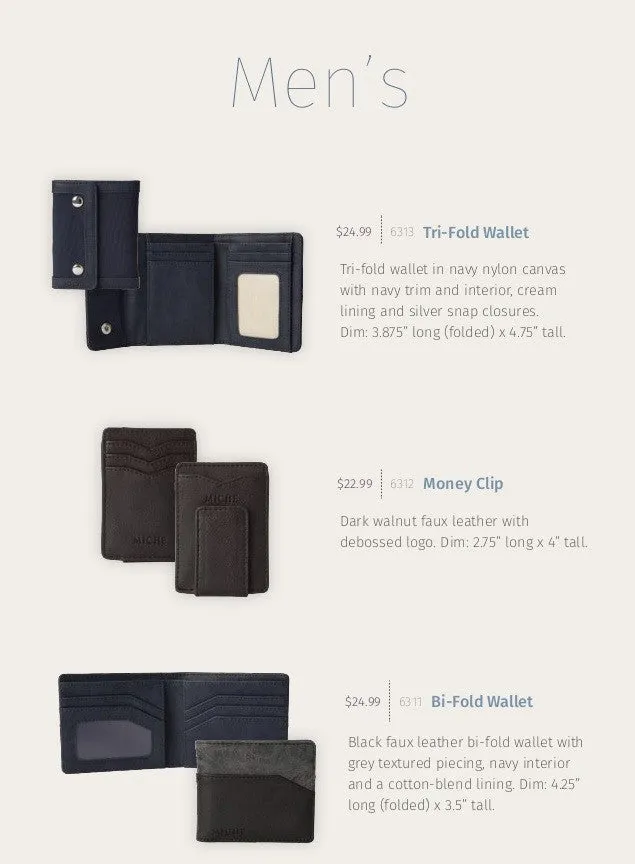 Men's Navy Wallet - RETIRED