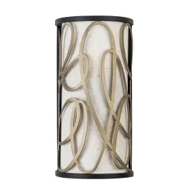 Scribble 381W02MBAR 2-Light Wall Sconce - Matte Black/Artifact