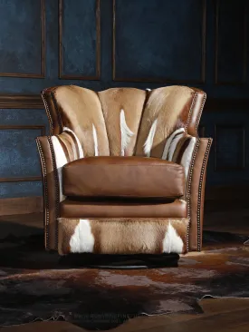 Springbok Sunset Leather Swivel Chair